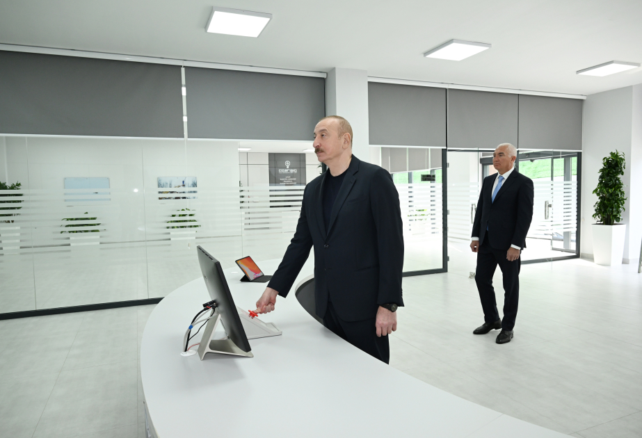 Ilham Aliyev prend part à l’inauguration du Centre de gestion numérique du Réseau électrique de Latchine VIDEO