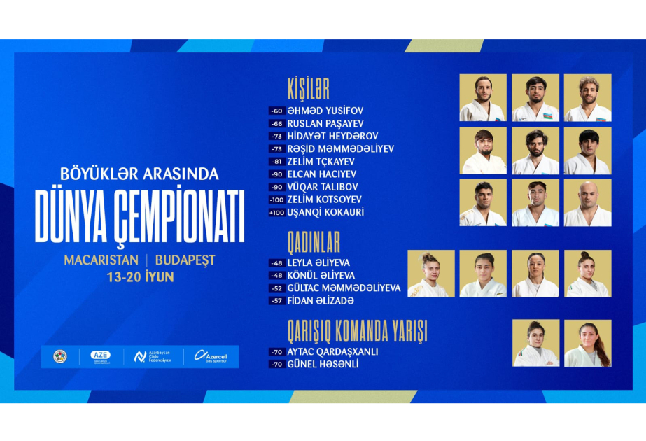 L’équipe azerbaïdjanaise disputera les Championnats du monde de judo