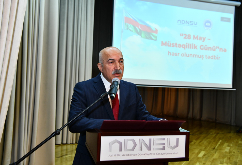 Neft və Sənaye Universitetində 28 May – Müstəqillik Günü qeyd olunub