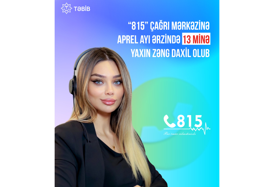 “815” Çağrı Mərkəzinə aprel ayı ərzində 13 minə yaxın zəng daxil olub