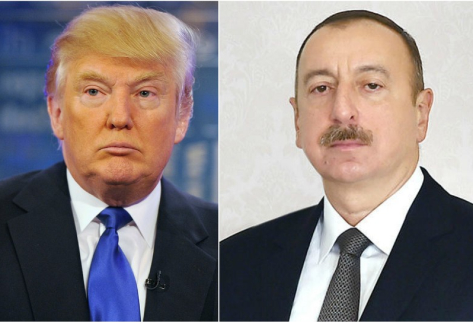 Präsident Donald Trump gratuliert Präsident Aliyev zum Tag der Unabhängigkeit am 28. Mai