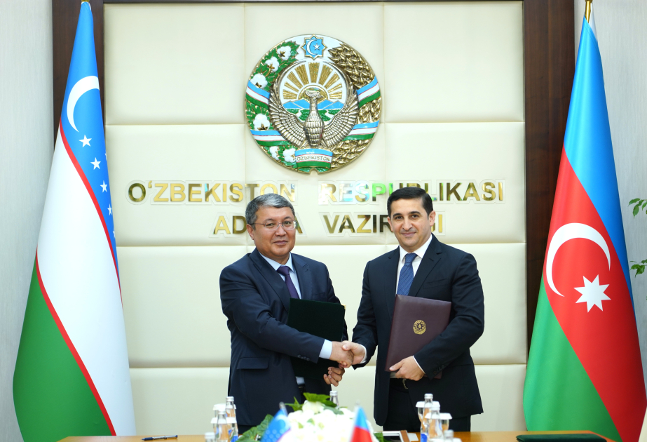 Programa de Cooperación firmado entre los Ministerios de Justicia de Azerbaiyán y Uzbekistán