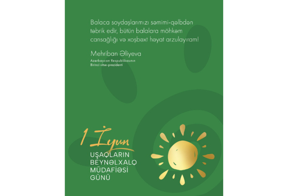 Mme Mehriban Aliyeva partage une publication sur la Journée internationale de l’enfance