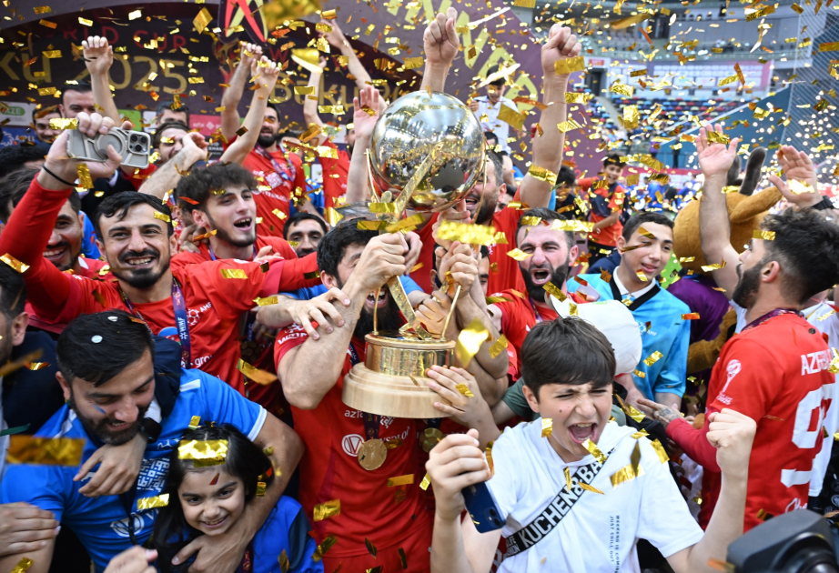 Minifutbol üzrə dünya çempionu olan Azərbaycan millisi mükafatlandırılıb