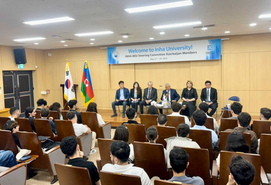 Koreyada təhsil alan BMU-INHA İDP tələbələri ilə görüş keçirilib