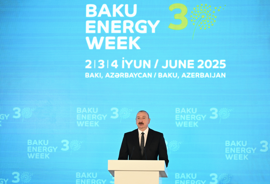 President Ilham Aliyev addressed official opening ceremony of 30th Caspian Oil and Gas Exhibition, 13th Caspian Power Exhibition, and 30th Baku Energy Forum VIDEO
