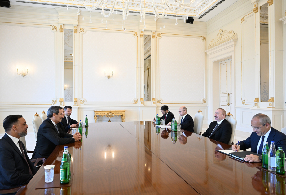 Le président azerbaïdjanais reçoit le directeur général de la société Schlumberger MIS A JOUR VIDEO