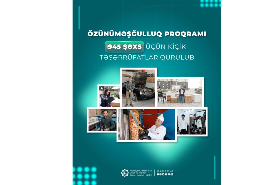 Son bir ayda 945 şəxs üçün kiçik təsərrüfatlar yaradılıb