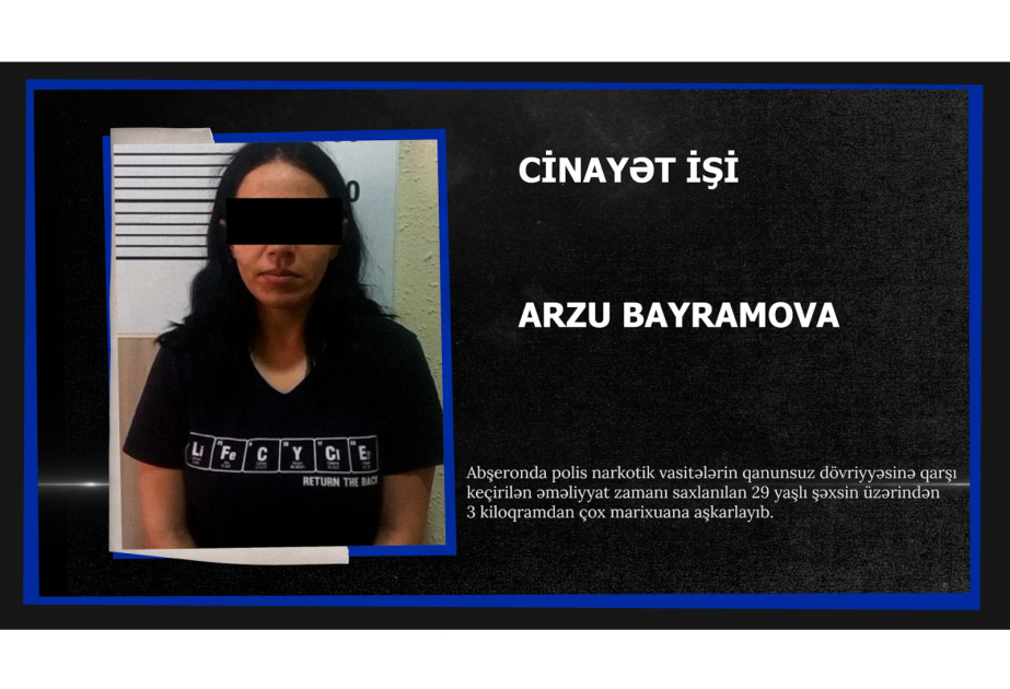 Abşeronda 29 yaşlı qadın narkotiklə tutulub VİDEO