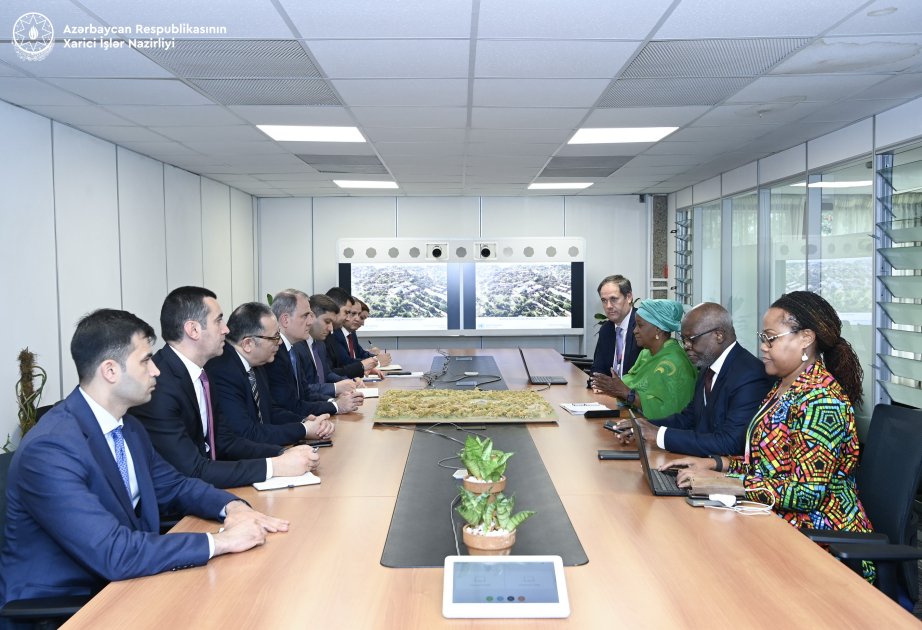 Djeyhoun Baïramov rencontre la directrice générale de l'Office des Nations Unies à Nairobi
