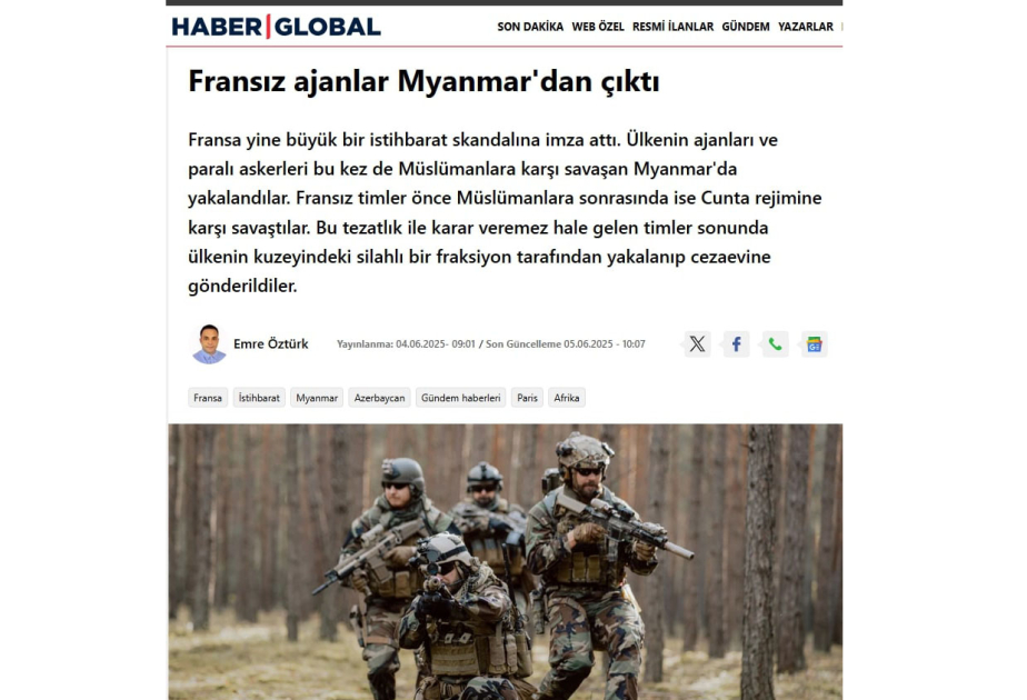 “HaberGlobal”: Fransa kəşfiyyat xidmətində qalmaqallar silsiləsi davam edir