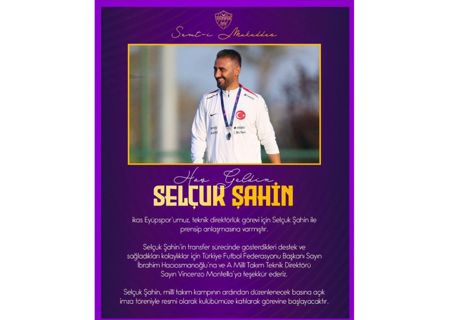 Səlçuk Şahin Superliqa klubunun baş məşqçisi olub