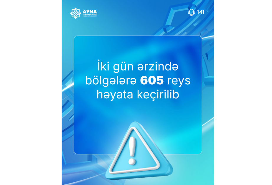 İki gün ərzində paytaxtdan bölgələrə 600-dən çox reys həyata keçirilib