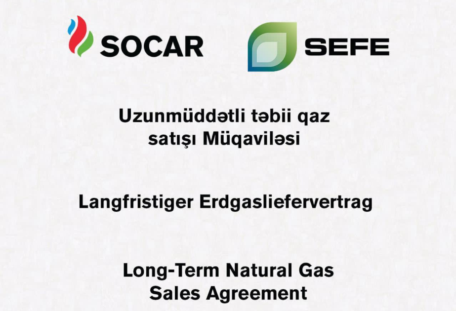 SOCAR and Germany’s SEFE sign natural gas sale agreement