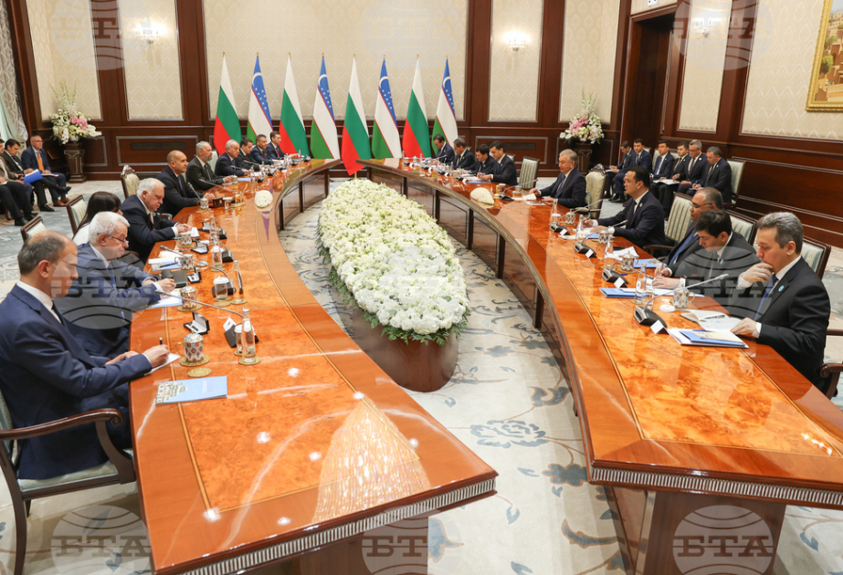 Bulgarian President Radev takes part in plenary talks during Uzbekistan visit