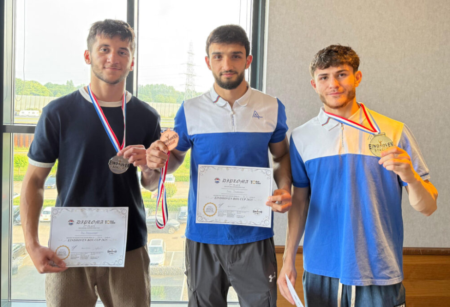 Azerbaijani boxers capture three medals at Eindhoven Box Cup