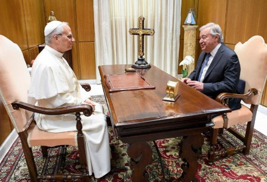 El Papa León se reúne con el Secretario General de la ONU en el Vaticano