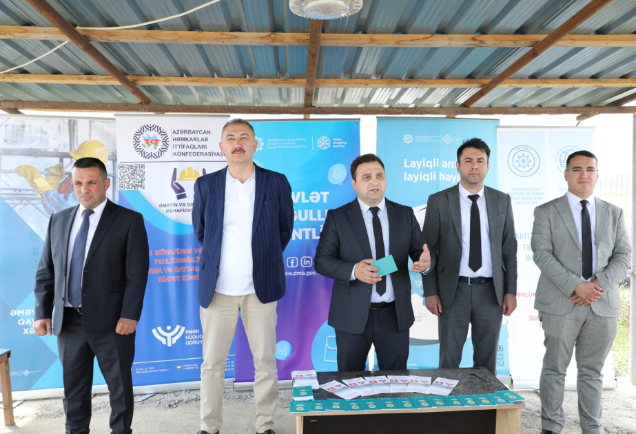 Əməyin mühafizəsi ilə bağlı maarifləndirmə tədbirləri Ağdam rayonunda davam etdirilir