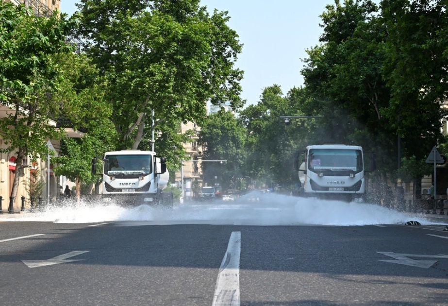 Bu gün Bakının 550 küçəsi yuyulub