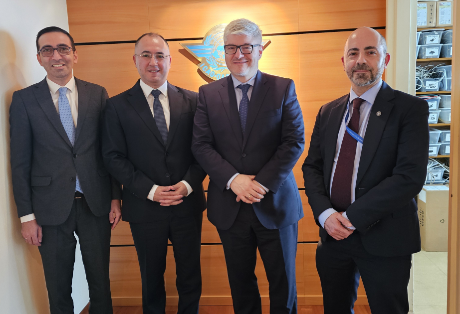 Representatives of Azerbaijan’s Ministry of Digital Development and Transport meet with ICAO officials