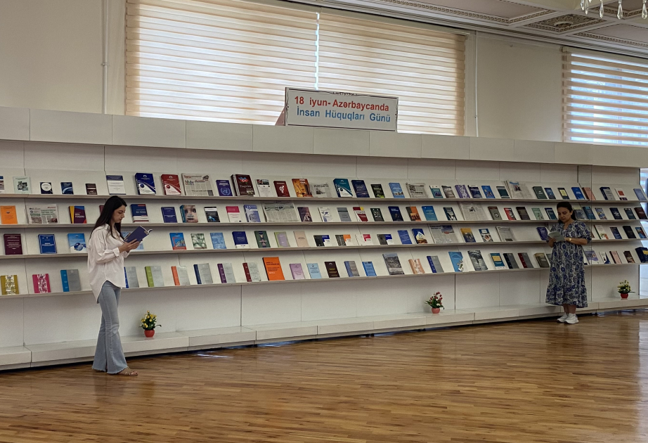Milli Kitabxanada “18 iyun - Azərbaycanda İnsan Hüquqları Günü” adlı sərgi açılıb