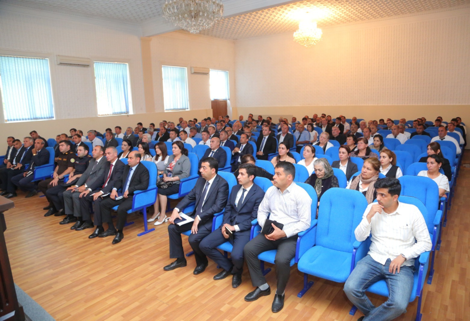 Goranboyda respublikada taxıl biçininin təşkilinə həsr olunmuş regional müşavirə keçirilib