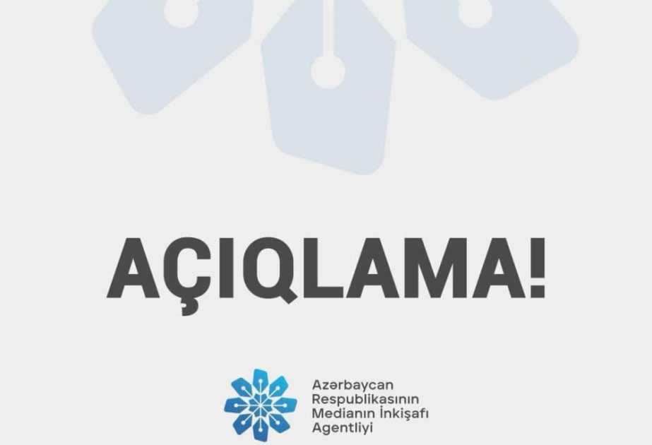 Medianın İnkişafı Agentliyi rusiyalı televiziya aparıcısı Vladimir Solovyovun qərəzli fikirləri ilə bağlı açıqlama yayıb