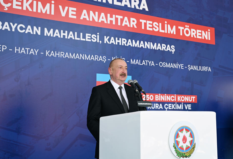 President Ilham Aliyev: The establishment of the “Azerbaijan” neighborhood is a highly significant event