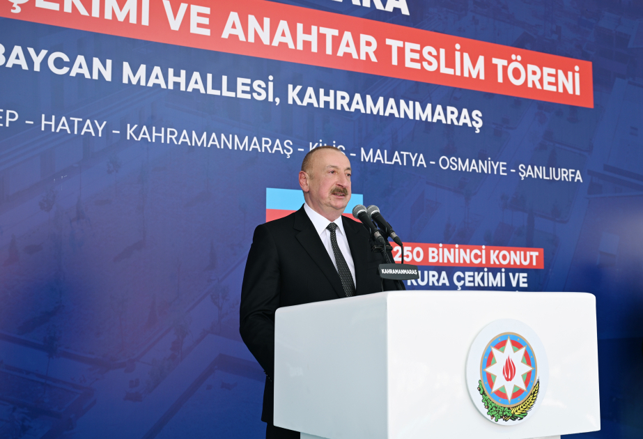 Präsident Ilham Aliyev: Die Errichtung des Viertels „Aserbaidschan“ ist ein bedeutendes Ereignis
