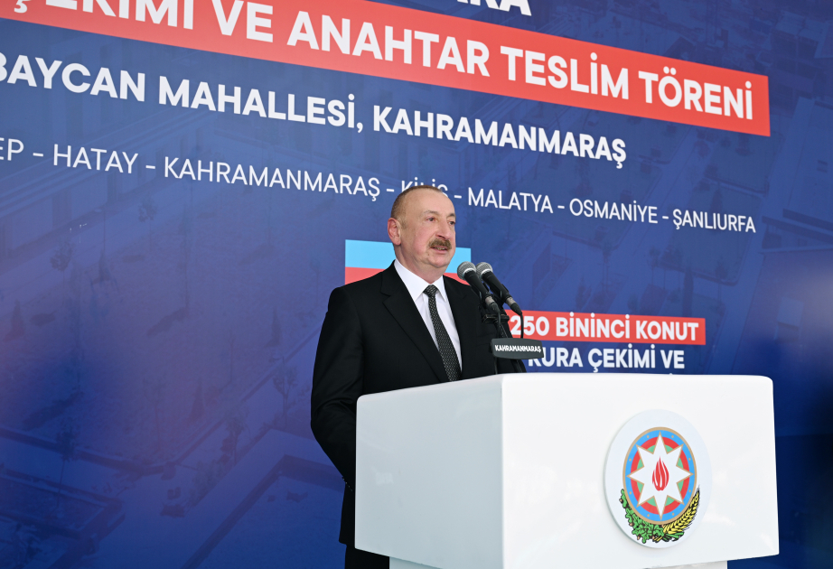 Ilham Aliyev : La création du quartier « Azerbaïdjan » est un événement magnifique