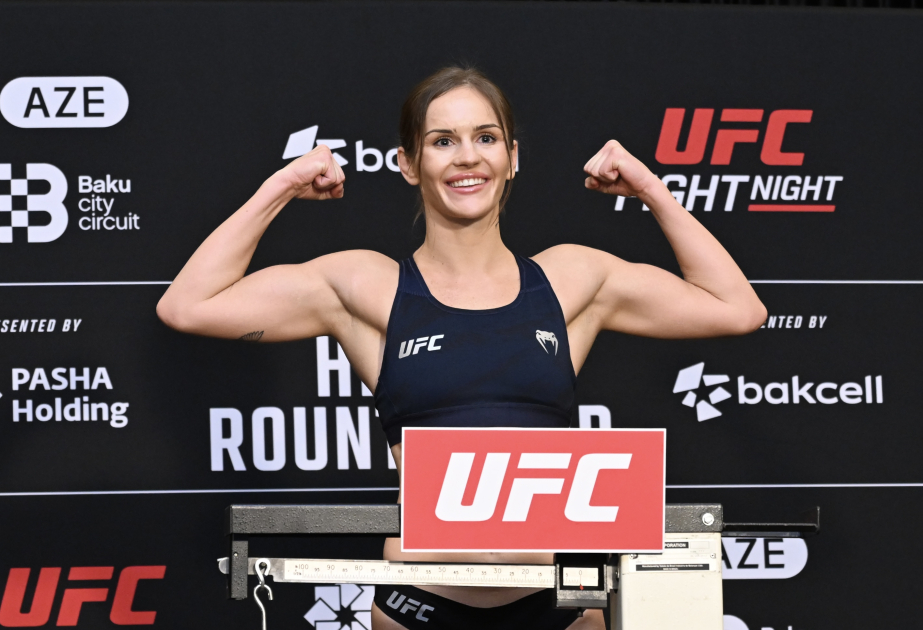Bakıda keçiriləcək UFC turnirində iştirak edəcək idmançıların rəsmi çəkiölçmə mərasimi keçirilib