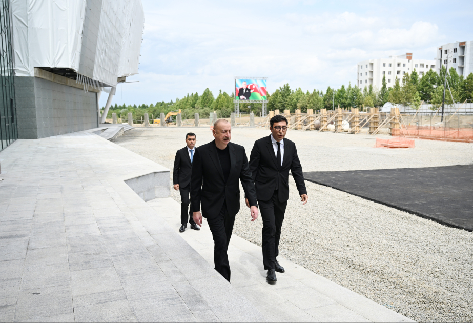 Le président Ilham Aliyev inspecte les travaux effectués dans le Complexe sportif olympique MIS A JOUR  VIDEO