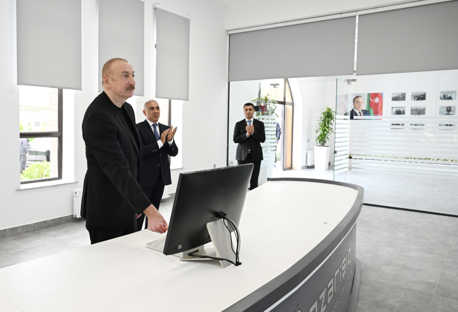 Prezident İlham Əliyev Yevlaxda Mərkəzi Aran Regional SCADA İdarəetmə Mərkəzinin açılışında iştirak edib YENİLƏNİB