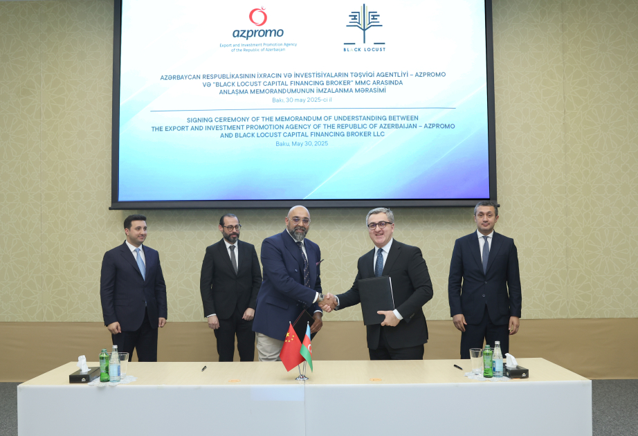 Beynəlxalq şirkətlə Azərbaycana investisiya qoyuluşunun artırılmasını nəzərdə tutan müqavilə imzalanıb