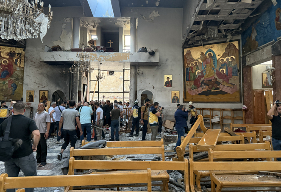 Suicide bombing at Damascus church kills 22, Syrian authorities say