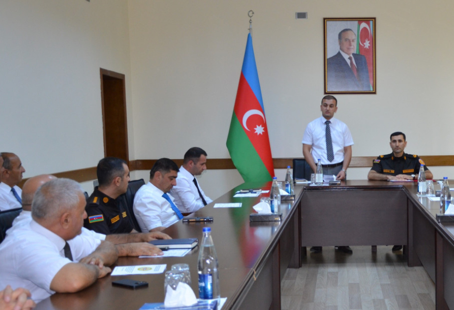 Kürdəmirdə fövqəladə halların nəticələrinin aradan qaldırılmasına dair məsələlər müzakirə edilib