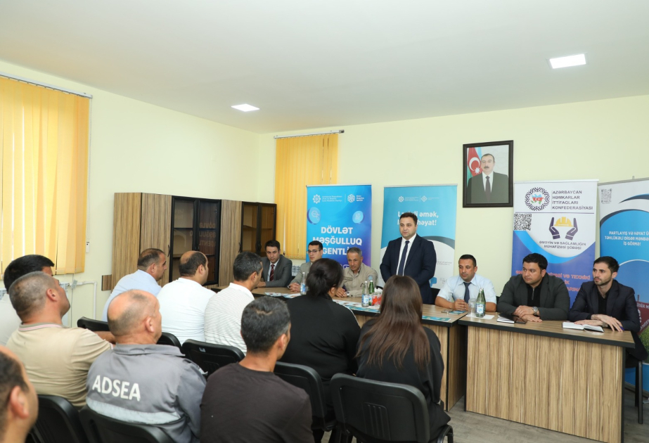 Əməyin mühafizəsi ilə bağlı maarifləndirmə tədbirləri Xocalı rayonunda davam etdirilir