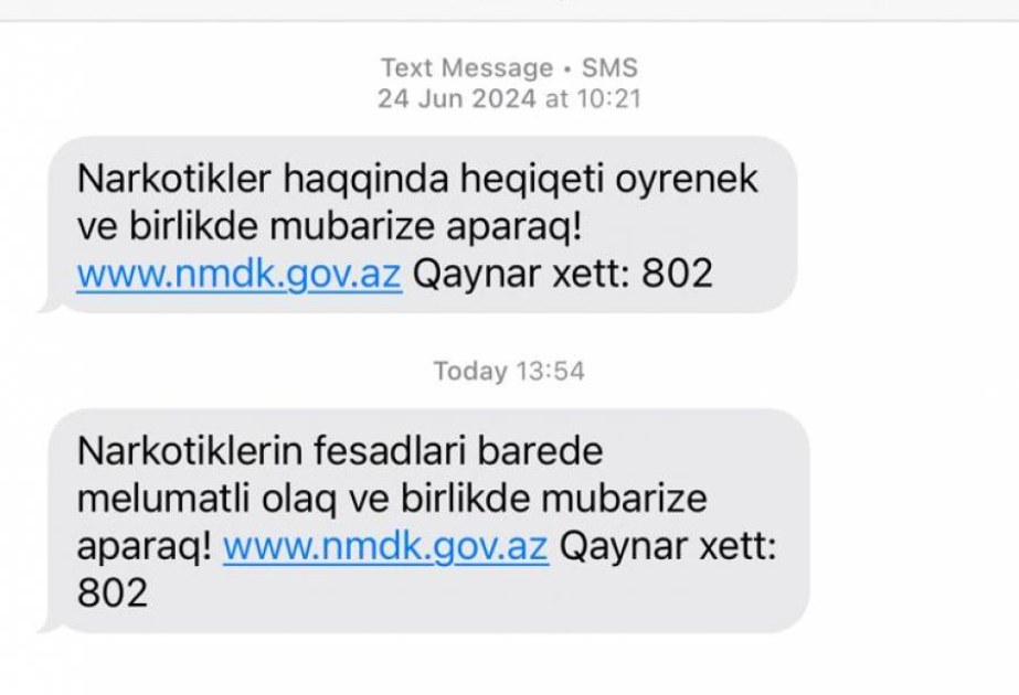 "Azərfon" abunəçilərinə maarifləndirmə xarakterli SMS-bildiriş göndərilir