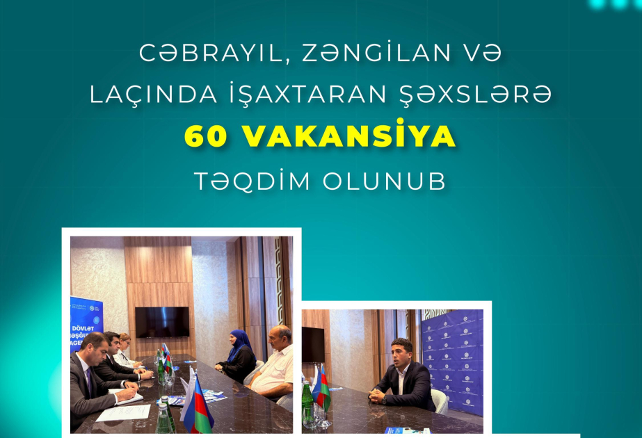 Cəbrayıl, Zəngilan və Laçında keçirilən əmək yarmarkalarında 60 vakansiya təqdim olunub