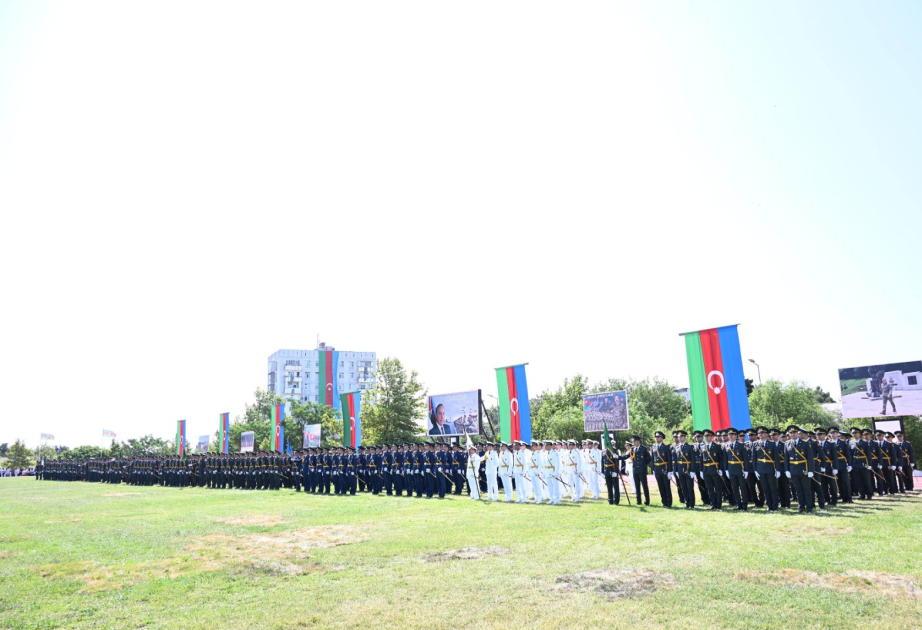 Hərbi İnstitutun və Hərbi Tibb fakültəsinin növbəti buraxılış mərasimi keçirilib VİDEO
