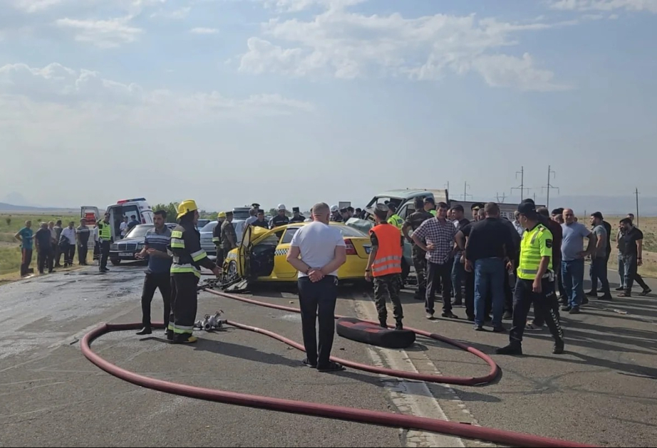 Naxçıvan-Sədərək magistralında ağır yol qəzası baş verib