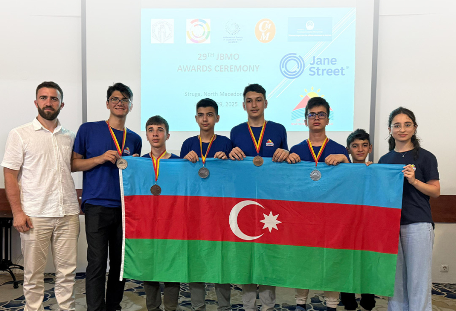 Məktəblilərimiz 29-cu Balkan Riyaziyyat Olimpiadasında 5 medal qazanıblar