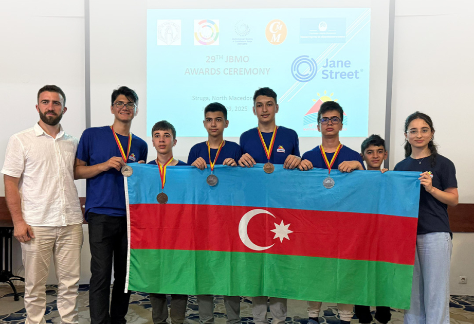 Azerbaijani schoolchildren win five medals at 29th Junior Balkan Mathematical Olympiad