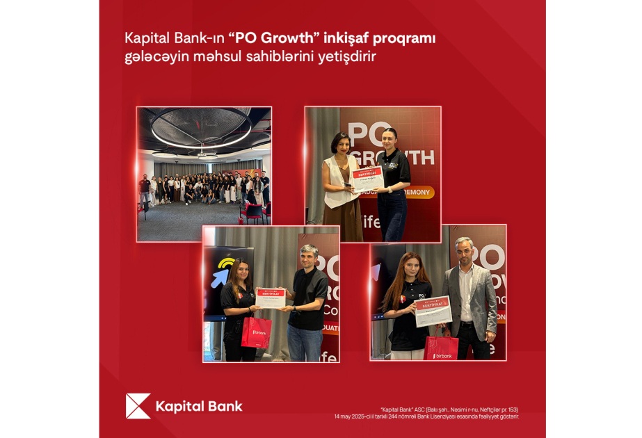 ®  Программа развития PO Growth от Kapital Bank готовит будущих менеджеров по продукту