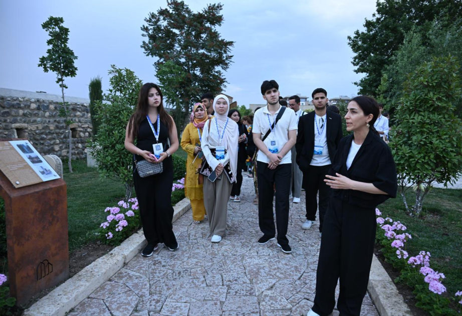 ECO Youth Forum delegation tours Aghdam city