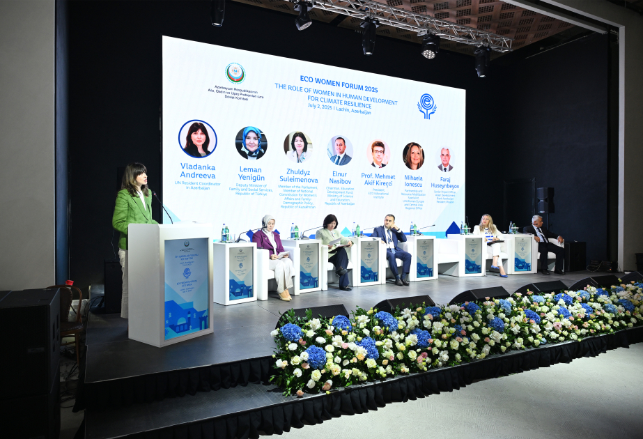 Lachin-hosted forum features panel session on "The role of women in human development for climate resilience"