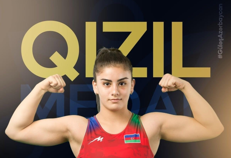 Aserbaidschanische Ringerin Günay Gurbanova ist zum zweiten Mal U20-Europameisterin