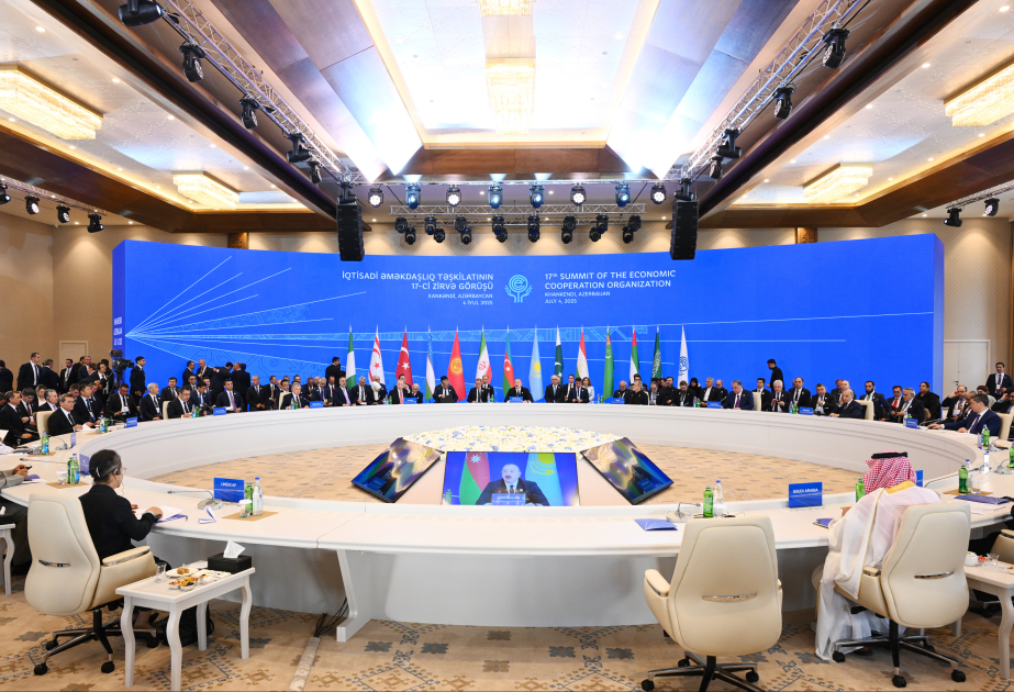 Khankendi hosted 17th Summit of the Economic Cooperation OrganizationPresident Ilham Aliyev addressed the Summit VIDEO