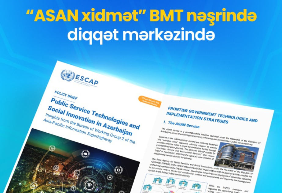 ASAN xidmət в центре внимания издания ООН