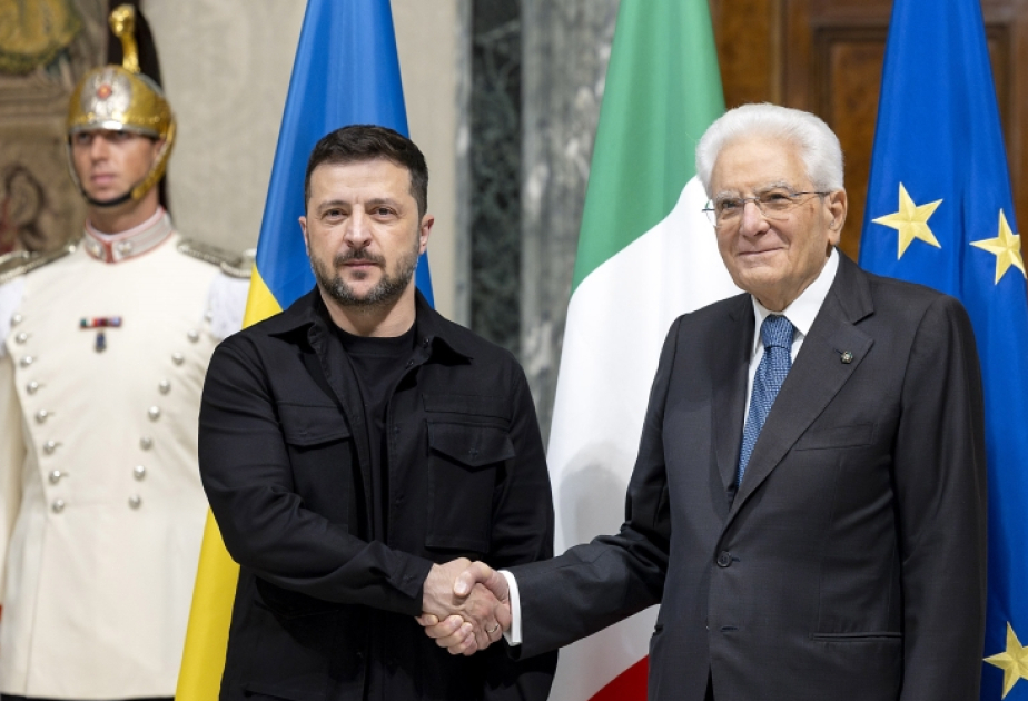 Volodimir Zelenski Romada italiyalı həmkarı və Papa Leo ilə görüşüb